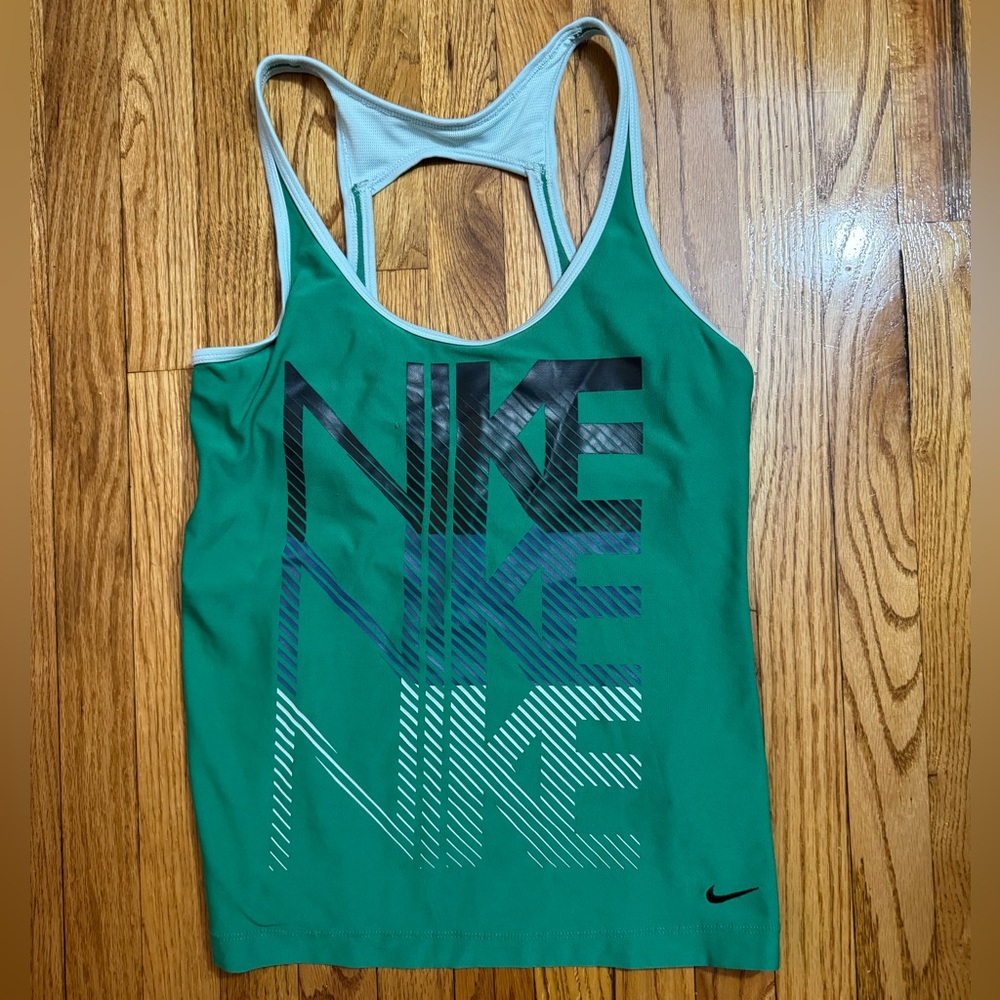 green retro nike tank top SAME DAY SHIP